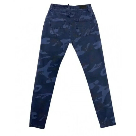 Elan Skinny Jeans Pants Camo Jayme Button Fly  Blue High Rise Women's Size S NEW - Picture 4 of 11
